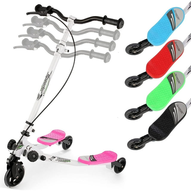 Swing Wiggle Scooter, 3 Wheel Foldable Drifting Scooter for Kids Ages 3