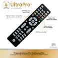 thumbnail image 6 of GE 4-Device Backlit Universal Remote TV Control in Brushed Black,  48843, 6 of 11