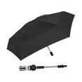 thumbnail image 2 of Milaget Parasol de Chaise de Plage Diamètre 90 cm Réglable avec Dispositif de Fixation à Pince Léger Noir, 2 of 9
