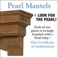 thumbnail image 5 of Pearl Mantels Celeste Versatile Hand Distressed and Hand Finished Premium Pine Wood Mantel Shelf, Antique Finish, 48"L & 9.5"D, Hang Alone, with Corbels or with Corbels and Arch (Included), 5 of 6