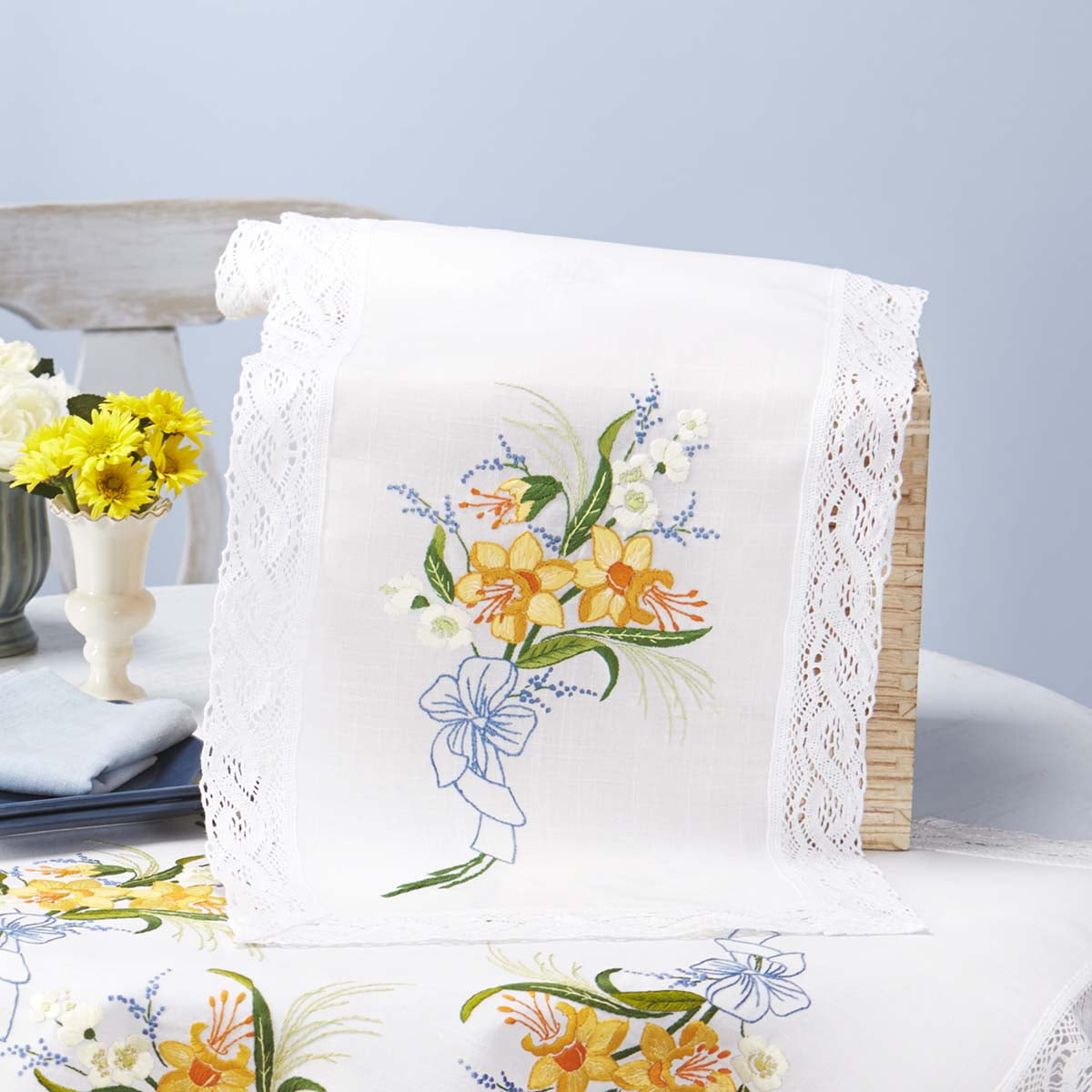 Herrschners® Daffodil Bouquet Table Runner Stamped Embroidery Walmart