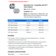 thumbnail image 2 of Brake Rotor Set - Compatible with 2017 Jeep Compass, 2 of 2