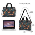 thumbnail image 3 of FORMRS 16" Laptop Bag Carrying Sleeve Case with Handle Travel Shoulder Briefcase, Whimsical Foxes Pattern, 3 of 8