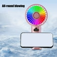 thumbnail image 4 of ChicYu Light Handheld Mini Fan Rechargeable Battery Operated Portable Fan Included Carrying Portable Mini Fan Adjustable USB Rechargeable Fans, 4 of 5