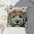 thumbnail image 2 of Qinduosi Easter Pillow Covers Inch Throw Pillowcase Easter Eggs Home Sofa Bedroom Cushion Case Seasonal Dog Farmhouse Decorations White, 2 of 5