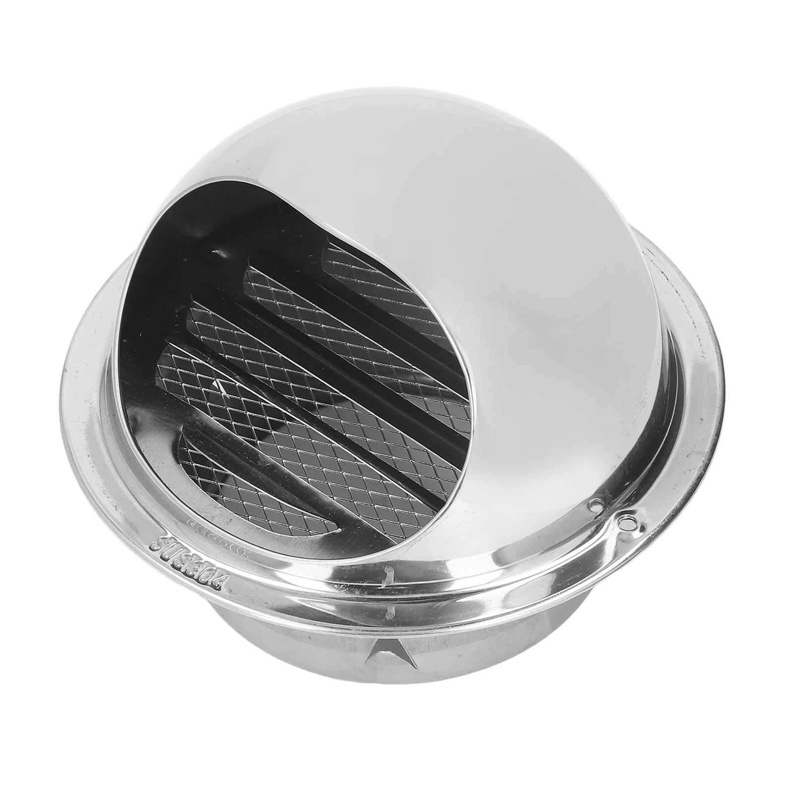 Round Grille Ventilation Cover Hemispherical Cover Design Stainless Steel Round Air Vent Easy To Install For Air Conditioning Units For Bathroom