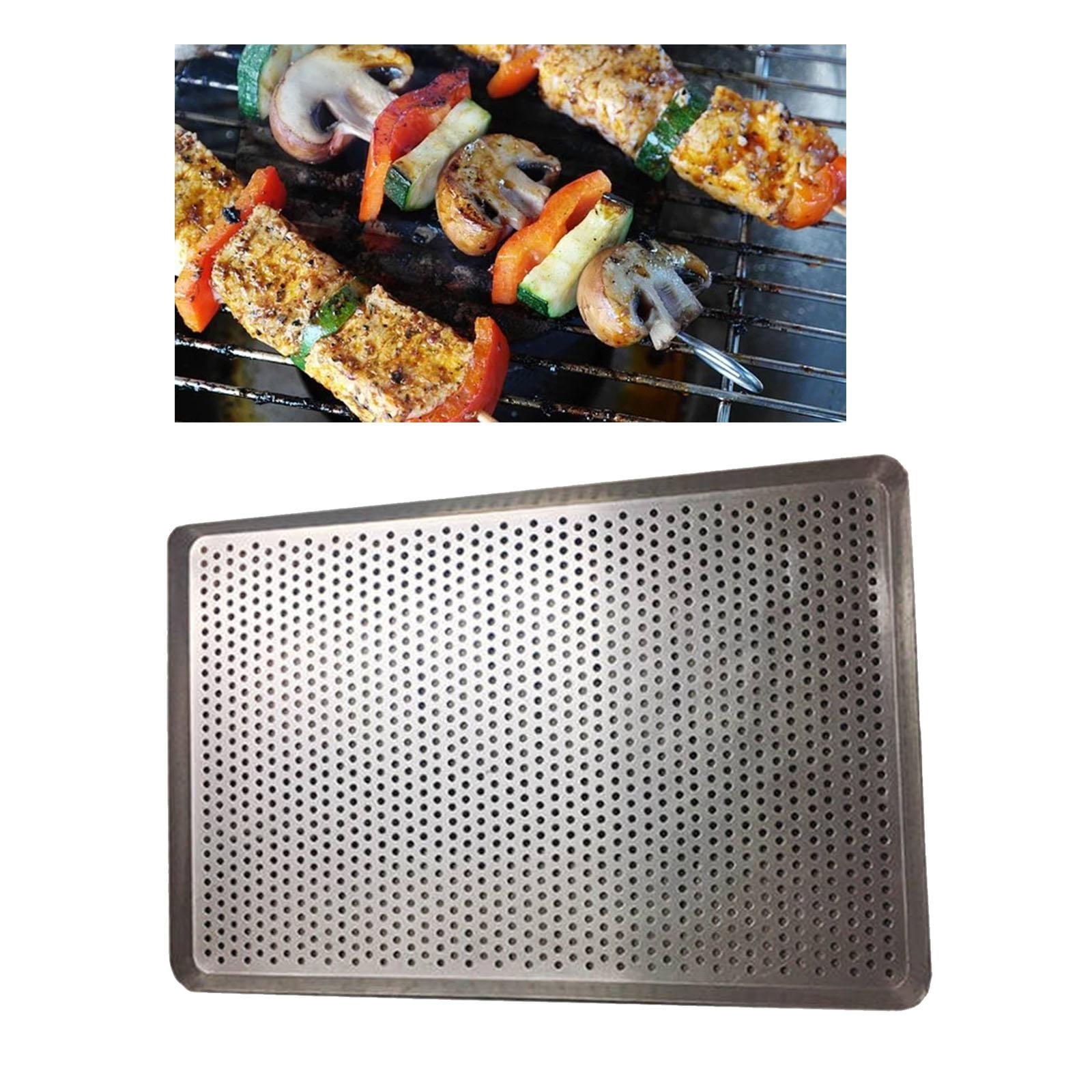 Tongina Pastry Baking Pan Kitchen Bakeware Cookie Pan Pastry Baking Sheet Perforated Baking Pan for Commercial Party Dessert Roasting