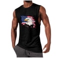 thumbnail image 3 of BRGZLK Mens Tank Top Fashion Printed Hoodie Casual Sports Summer Beach Tropical Hawaiian Sleeveless T-Shirt Independence Day Print Workout Muscle Gym Tees, 3 of 6