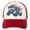 Grave Digger Navy Red, variant on Toddler Boys' Adjustable Strapback Baseball Cap Blue Cream