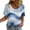 Blue(New)A, variant on PNTUTB Summer Women's Fashion Tie Dye Print Casual Loose Comfortable Short Sleeve Crew Neck Pullover Tops