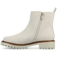 thumbnail image 2 of Journee Womens Junnah Pull-on Round Toe Block Heel Casual Comfort Chelsea Boots, Widths Available, 2 of 9