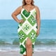 thumbnail image 5 of TaTaai Women Lightweight Sheer Beach Long Dress St Patrick's Day Printed Ribbon Wrap Skirt Cover Up Casual Summer Beachwear Gift, 5 of 9