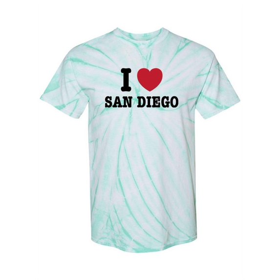 I Love San Diego. Tie-Dye Cyclone Women -Smartprints Designs, Female Large