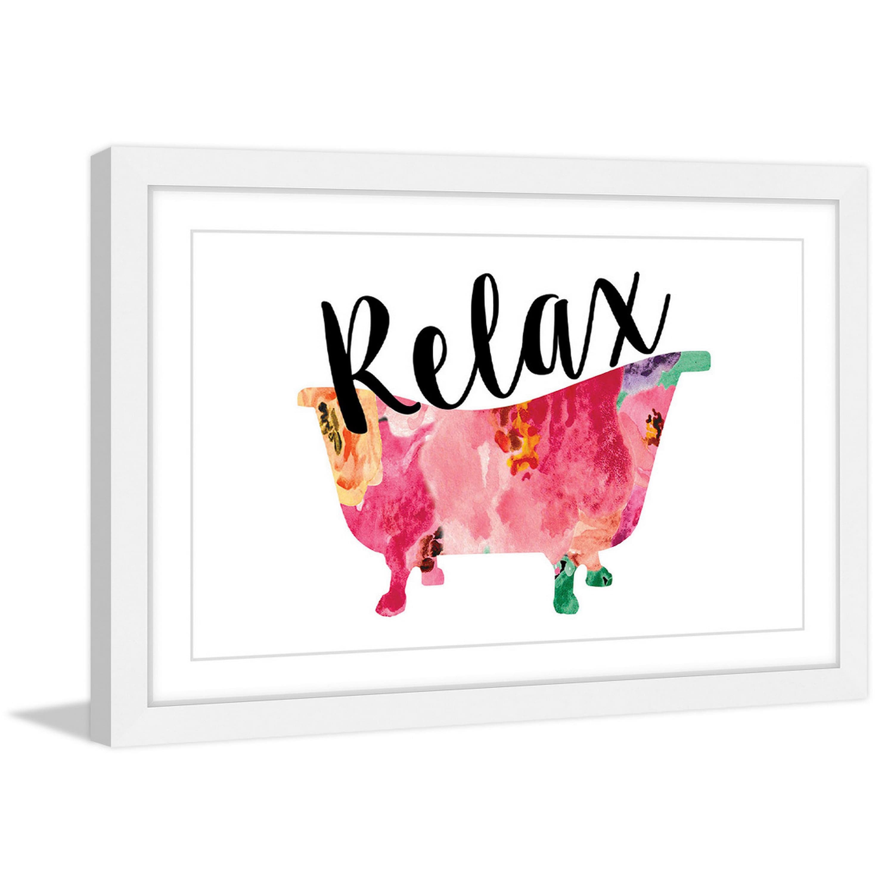 Marmont Hill 'Relax Tub' by Diana Alcala Framed Painting Print