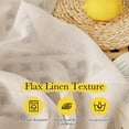 thumbnail image 7 of NICETOWN Linen Sheer Curtains 84-inch Length 52" Wide, Rod Pocket & Back Tab Light Filtering Casual Textured Privacy Window Treatment, Beige, 2 Panels, 7 of 7