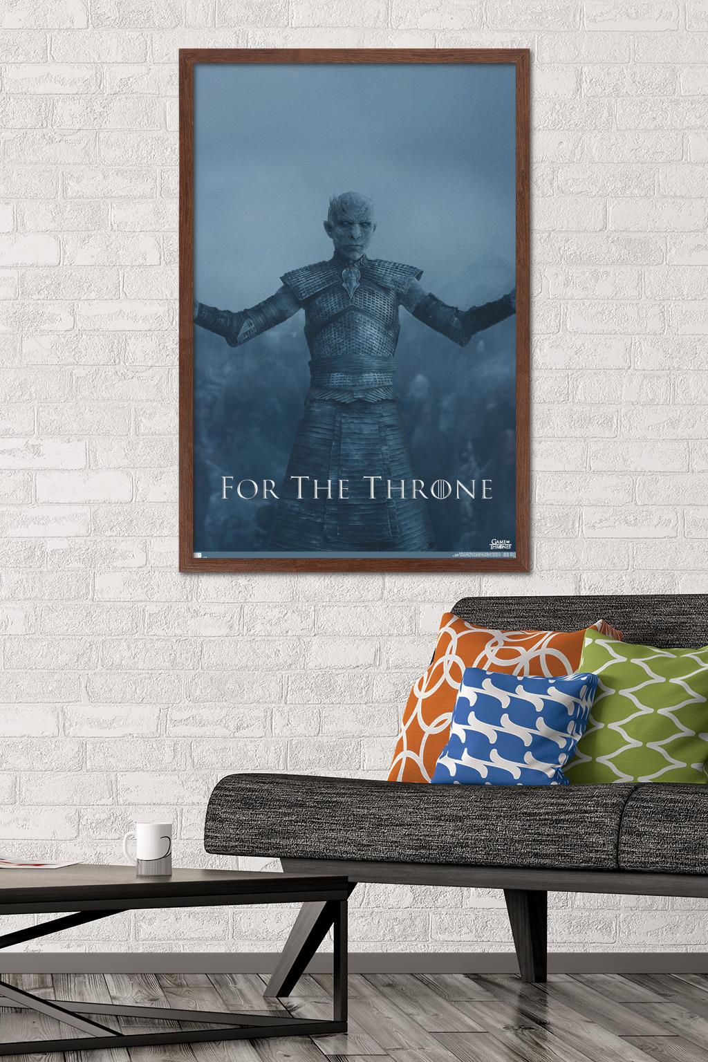 Game of Thrones - The Night King Wall Poster, 22.375" x 34", Framed