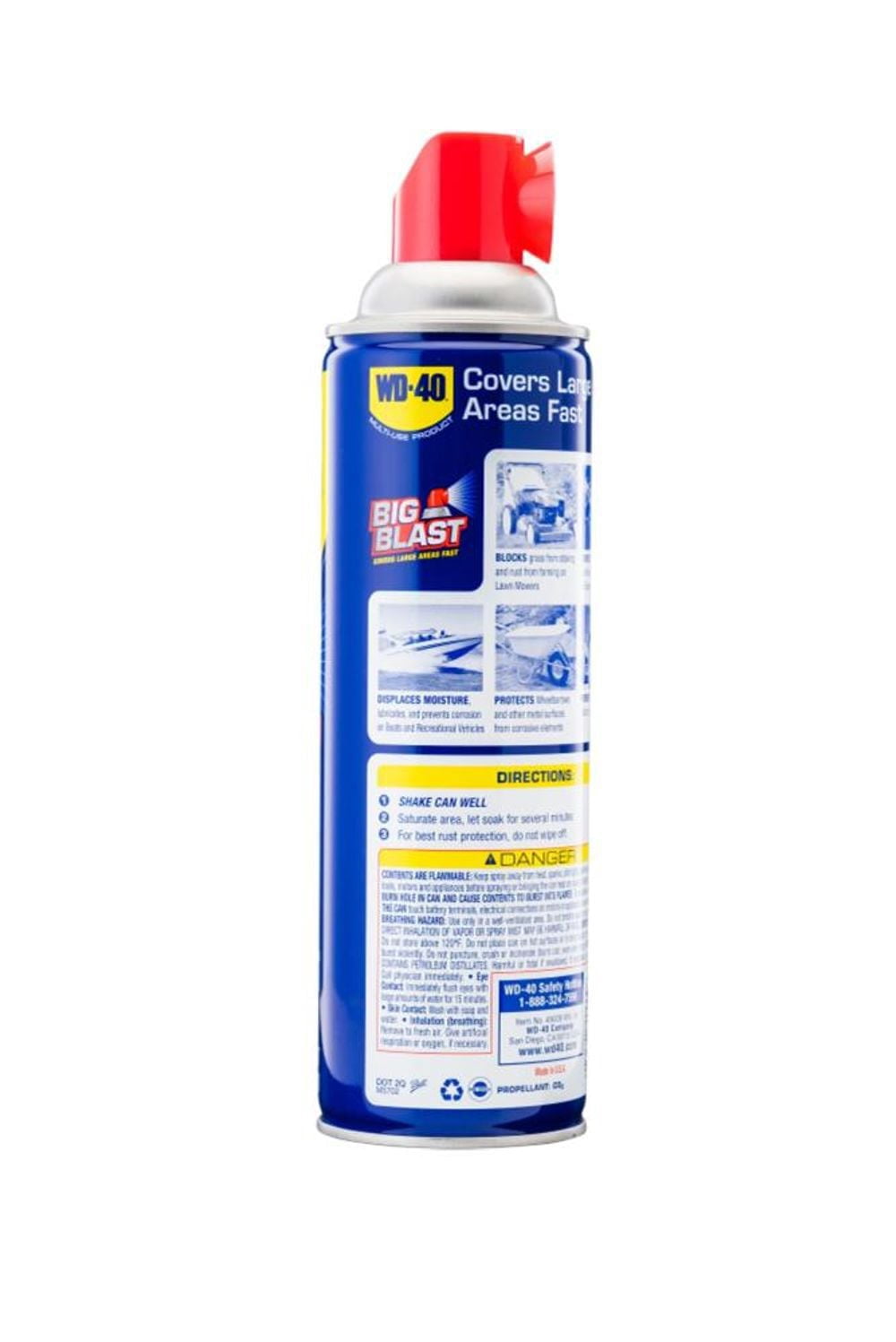 WD-40 Multi-Use Product Big-Blast Lubricant with Wide Nozzle Spray, 18 oz