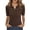 Brown-A-110505aa, variant on Polka Dot Womens Golf Polo Shirt Collared V Neck Womens Short Sleeve Shirts Summer Boho Retro Polo Shirts for Women Green XXL