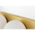 thumbnail image 4 of Living District Jaylin 4-Light Iron & Glass Bath Sconce in Brass/Frosted White, 4 of 6