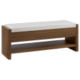thumbnail image 1 of Bouclair Banc en Tissu Noyer et Bois, 1 of 8