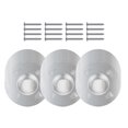 thumbnail image 4 of BTOER Pack of 100 Plaster Washers Screw Set -/4Inch Washers And .57Inch Screw, 4 of 8