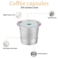 thumbnail image 2 of Reusable Stainless Steel K-Cup for Keurig 2.0 & 1.0 Coffee Makers - 304 Stainless Steel Coffee Pod with Removable Lid, Refillable Single-Serve Cup, Compatible with All K-Cup Machines, Durable& Design, 2 of 6