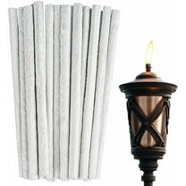 Oil Lamp Wicks - 20 Pcs Lantern Wick Long Life Fiberglass Torch Wicks Replacement Wicks Wine Bottle Wick for for Lighting Garden Lights DIY Homemade Torch Decor(1/2 inch x 9.85 inch)