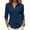 Navy, variant on IUYRTFE Women Lapel Collar Button Down Long Sleeve Shirt for Casual Office Daily Wear