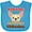 Turquoise, variant on Inktastic Protected by a Chihuahua Boys or Girls Baby Bib