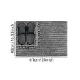 thumbnail image 3 of 24x17 Inch Chenille Bathroom Rug Extra Soft Thick Long Pile Absorbent Non Slip Machine Washable and Dryable for Bathroom(Pink), 3 of 6