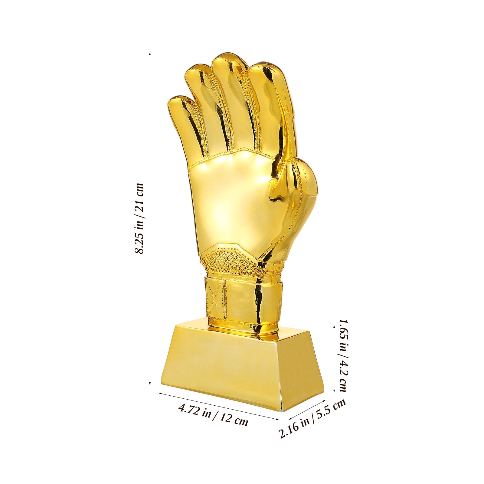WRISTBIQUE Goalkeeper Trophy Award Golden ABS 1Pack 8.3x4.7in