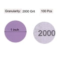 thumbnail image 2 of Unique Bargains 100 Pack 1-Inch Purple Sanding Discs 2000 Grits Hook & Loop Professional Aluminum Oxide Sandpaper Mini Size, 2 of 5