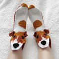 thumbnail image 3 of Loalirando Knitted Crocodile Socks 3D Animal Socks Knitting Pattern Socks Fun Christmas Gift to Kids Adults, 3 of 5