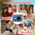 thumbnail image 3 of Jiibva Piggy Bank Safe for Adult with Password, Durable ABS Money Bank Coin Jar for Honeymoon Trips, Birthday Gifts, 3 of 7