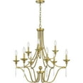 thumbnail image 5 of Quoizel Joules 9-Light 31" Traditional Chandelier in Aged Brass, 5 of 5
