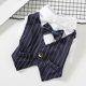 thumbnail image 4 of EeaseMX Camisa de vestir creativa, traje de fiesta de boda, moda de primavera y verano, abrigo, ropa adorable para perro, mascota y gato (azul marino, talla M), 4 of 7