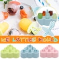 thumbnail image 2 of Qholemyo 6 Cavity Cartoon Popsicle Ice Cream Mold Homemade Ice Lolly Maker Silicone Ice Tray For Kids, 2 of 8