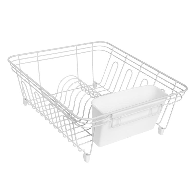 Rubbermaid Kitchen Dish Drainer Rack Small Chrome Walmart
