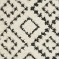 thumbnail image 6 of SAFAVIEH Moroccan Fringe Janie Geometric Shag Area Rug, Cream/Charcoal, 5'1" x 7'6", 6 of 6