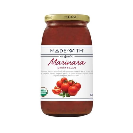 MadeWith 25 oz Pasta Marinara Organic Sauce, Pack of 12