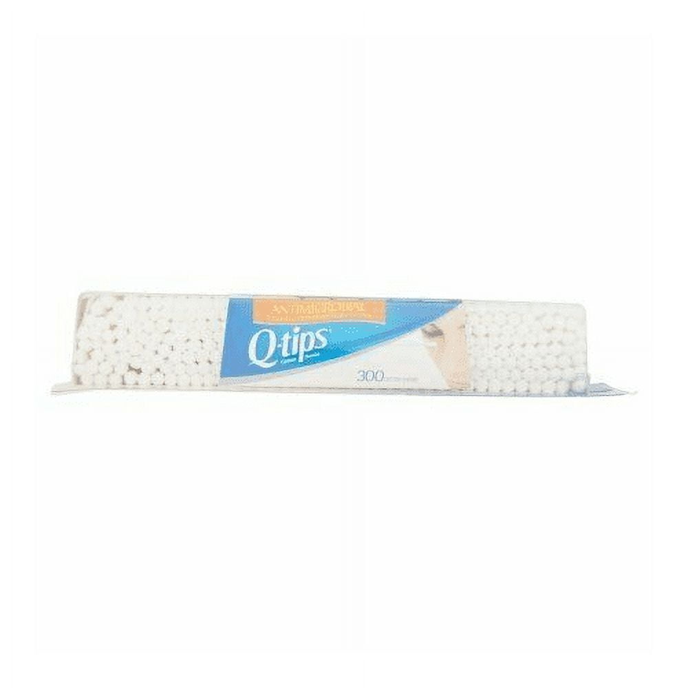 Q-tips Antimicrobial Cotton Swabs 300 Each (Pack of 6)