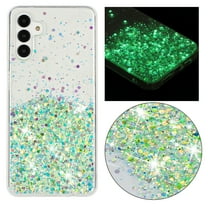 Allytechgroup Noctiluncent Fluorescent Luminous Phone Case for Samsung Galaxy A05, Bling Glow in The Dark Soft TPU Cover for Women Girls, Slim Lightweight Shockproof Protective Case, Green