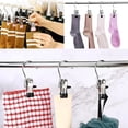 thumbnail image 4 of Naisfei 12 Pack Legging Organizer for Closet, Metal Yoga Pants Hangers Clips , Space Saving Hanging Closet Organizer w/Rubber Coated Closet Organizers and Storage, 4 of 4