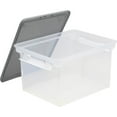 thumbnail image 1 of Fourre-tout pour Dossiers avec Poignées Verrouillables, Transparent/argent, 1 of 2