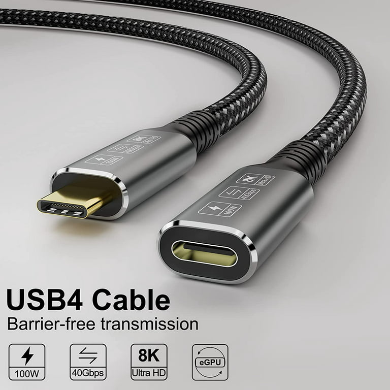 AINOPE USB C Extension Cable, 20Gbps/USB 3.2 Transfer USB Type C