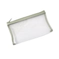 thumbnail image 3 of Mesh Pencil Case, 5 Pack Transparent Zipper Pencil Pouches, Large Capacity Pen Storage Bags, for Students Back to School Supplies, Green, 3 of 7