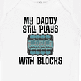 thumbnail image 4 of Inktastic Auto Mechanic Daddy Still Plays with Blocks Boys or Girls Baby Bodysuit, 4 of 5