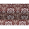 thumbnail image 4 of oneOone Velvet Dark Red Fabric Floral & Tiles Moroccan Craft Projects Decor Fabric Printed By The Meter 58 Inch Wide, 4 of 5