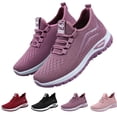 thumbnail image 2 of Wide Toe Box Shoes Women Slip On Walking Shoes Slip on Lightweight Workout Tennis Gym Sneakers with Arch Support Non-Slip Breathable Casual Running Sneakers Outdoor,Purple#43, 2 of 10