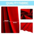 thumbnail image 3 of Blackout Window Curtain 84 " inch Long 1 Panel K68 Red Color Thermal Top Grommets for Bedroom Closet Divider Room Home Décor, 3 of 6